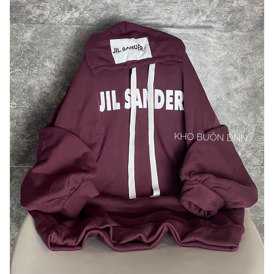 Áo hoodie nỉ bông cotton unisex dưới 75kg tabistore - Jil Sander