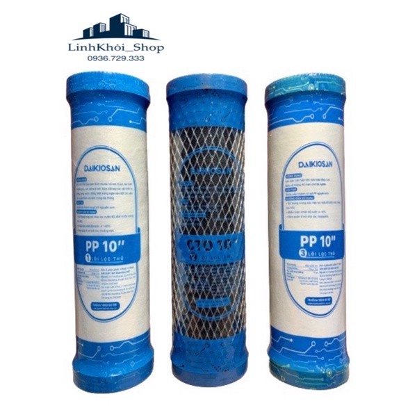 COMBO nhiều cấu hình bộ lõi lọc thô 1-2-3 Đại Việt, Daikiosan, Makano