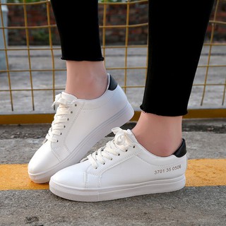 Giày Sneaker nam, nữ trắng cổ thấp (031)