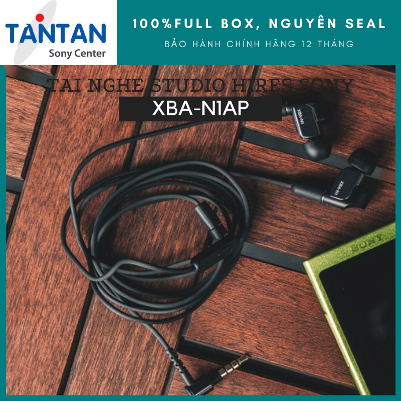 Tai Nghe CẮM DÂY STUDIO HI-RES Sony XPA-N1AP | Hi-Resolution Audio - Dây linh hoạt tháo rời - Xuất xứ: Thái Lan