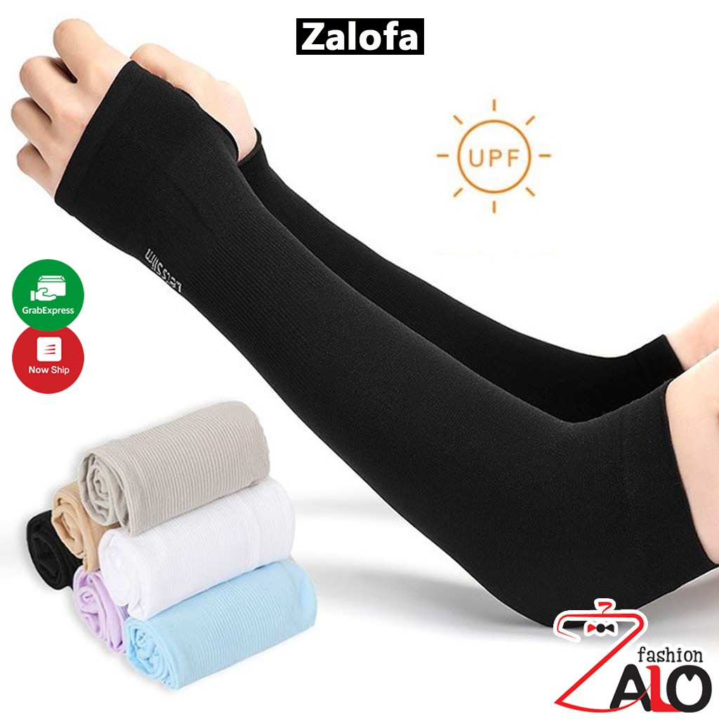 Găng tay chống nắng xỏ ngón LET SLIM chống tia UV dành cho nam và nữ Zalofa