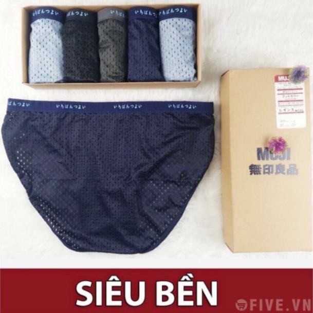 Hộp 5 Quần Sịp Chéo Thông Hơi Cạp Nhỏ