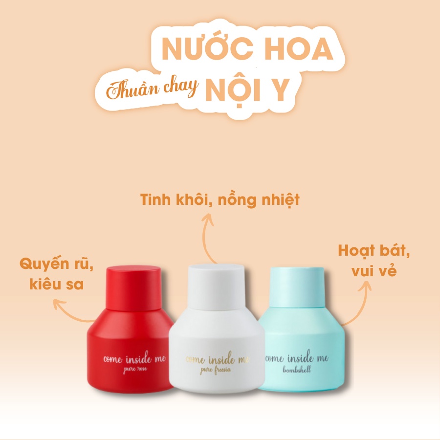 Tinh Dầu Nước Hoa Come inside me Hàn Quốc 7ml, Nước hoa THUẦN CHAY an toàn cho da, Mùi hương quyến rũ, Lưu hương 48h