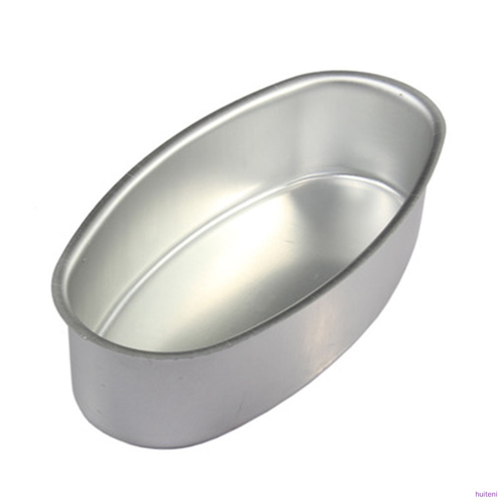 Khuôn Làm Bánh Hình Oval 8 Inch Bằng Hợp Kim Nhôm Chống Dính Tiện Dụng