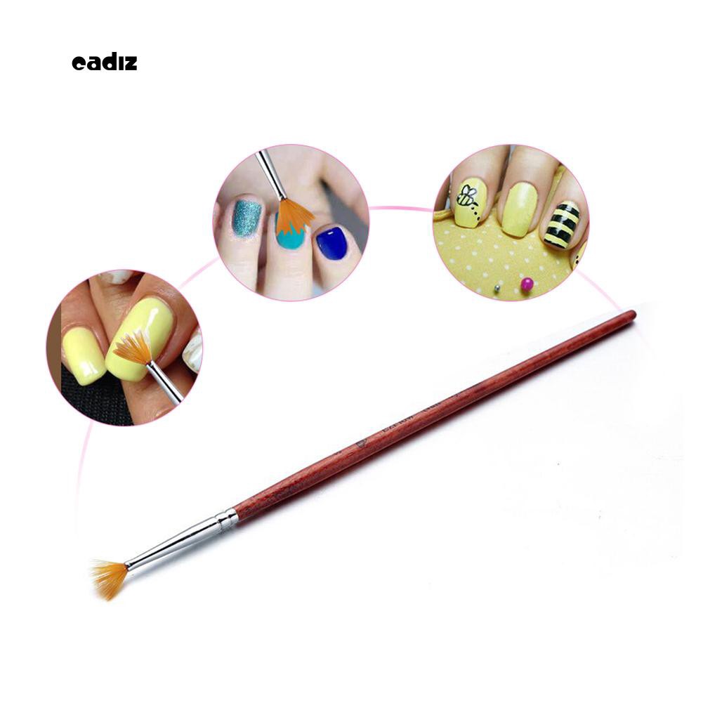 [Hàng mới về] Cọ vẽ móng tay thiết kế cán gỗ cứng cáp dễ dùng