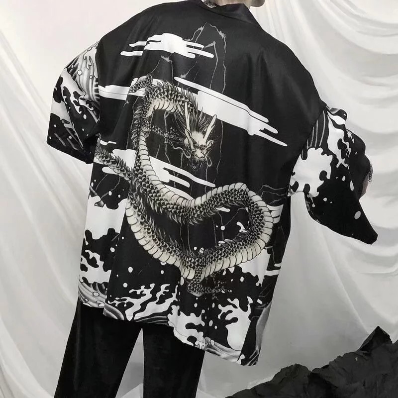 Áo Khoác Kimono Phong Cách Retro Nhật Bản Size S-3xl | BigBuy360 - bigbuy360.vn