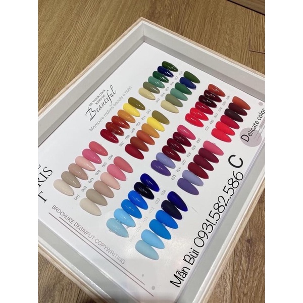 Set sơn gel 36 chai KALIE tặng kèm bảng màu