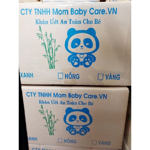 Khăn ướt Mom Baby Care 165gr Không Mùi Giấy Lớn