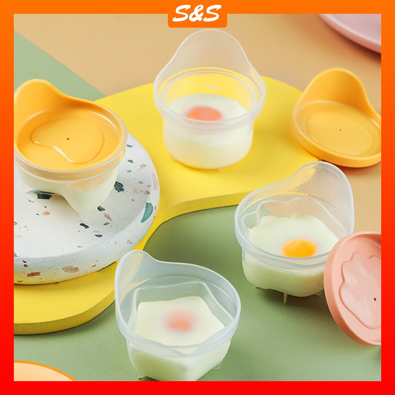 Set 4 Khuôn Nhựa Tạo Hình Trứng Luộc Thân Thiện Với Môi Trường
