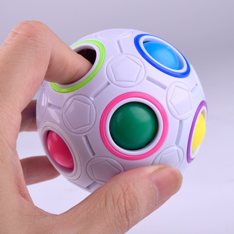 Đồ chơi trí tuệ Rubik cầu vòng ma thuật Magic Rainbow Ball Cube