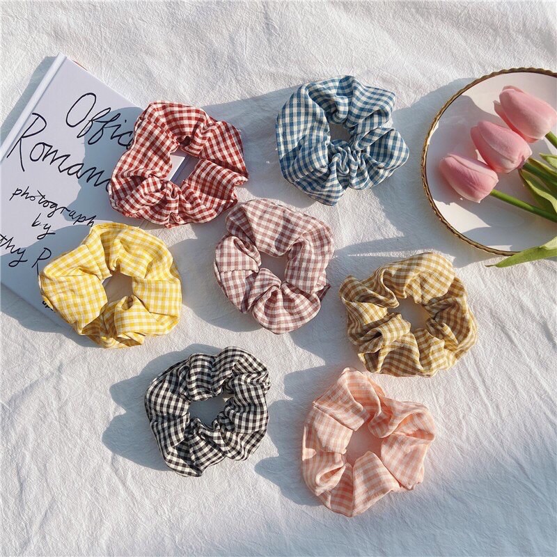 SCRUCHIES HÀN QUỐC SỌC CARO
