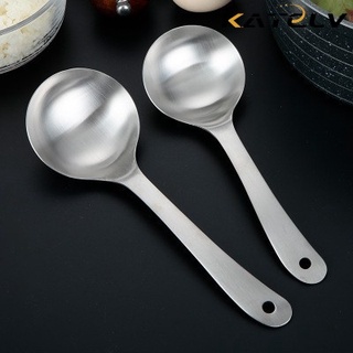 Muỗng múc canh/ súp KATELV cỡ lớn bằng thép không gỉ 304 dày dặn tiện dụng