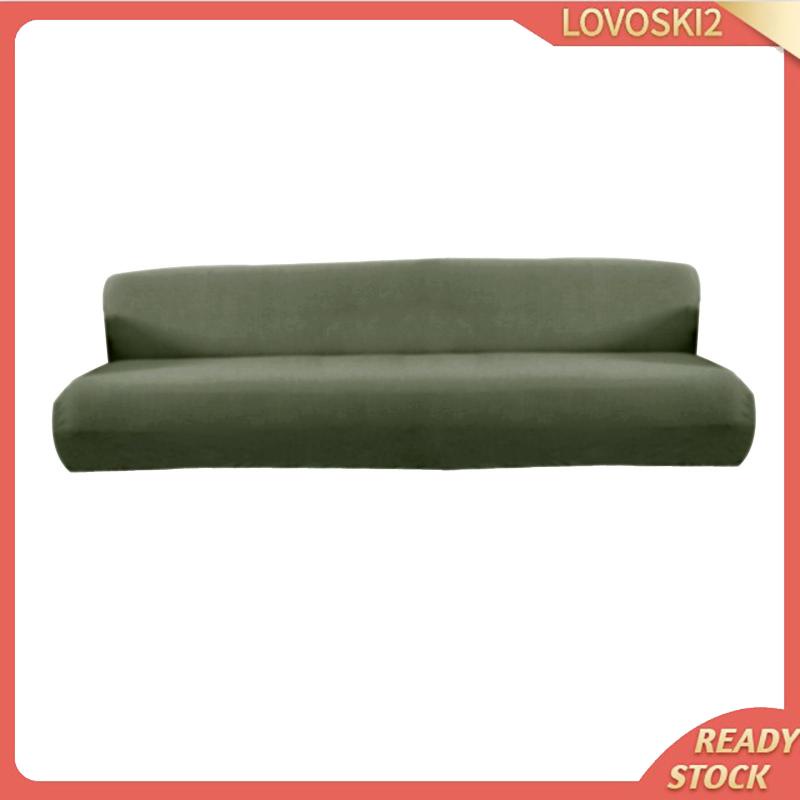 Vỏ Bọc Ghế Sofa Chống Trượt Thoáng Khí Chất Liệu Polyester Mềm Co Giãn Màu Trơn Lovoski2