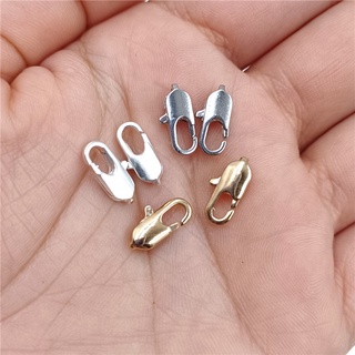 10 Chiếc 5 * 12 Mm Đồng Chất Lượng Cao Tôm Hùm Khóa Vuông Cho Vòng Tay Vòng Cổ DIY Trang Sức Làm Vật Dụng