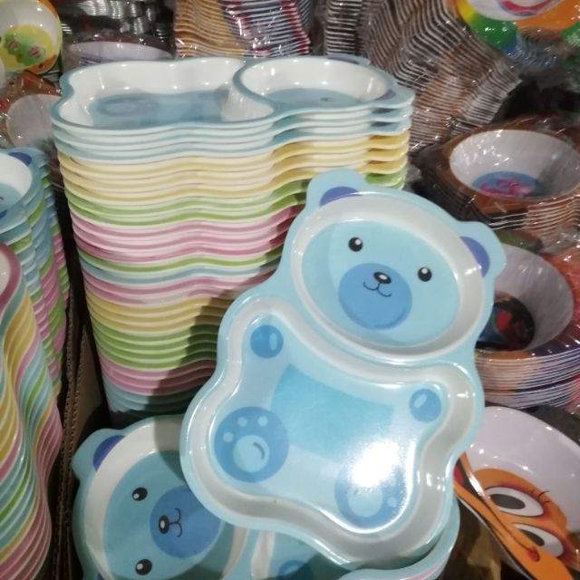 Bát bột gấu 2 ngăn cho bé (bát ăn dặm)