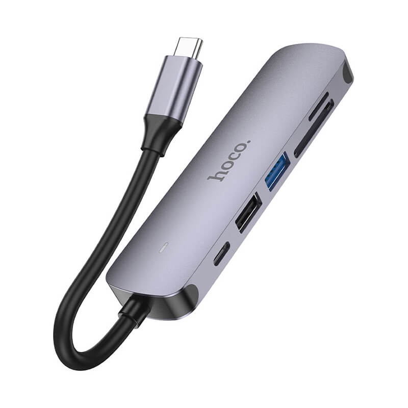 HUB TYPE-C 6 IN 1 HOCO HB28 (HDMI/USB/…)