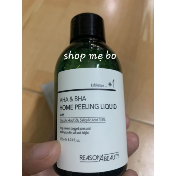 Toner AHA BHA Home Peeling Liquid Toner tẩy da chết thu nhỏ lỗ chân lông