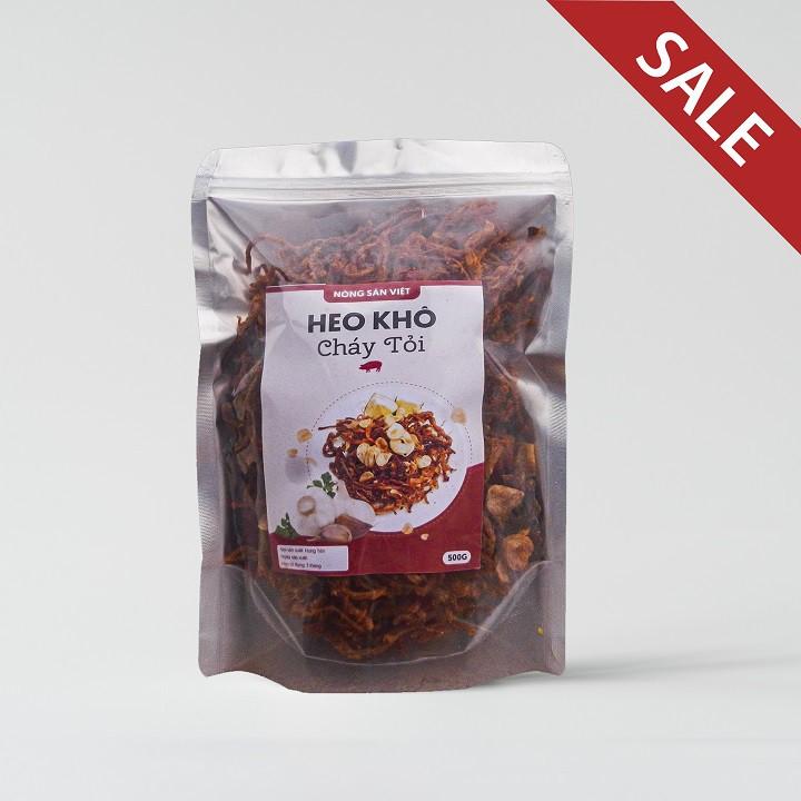 500gr Heo Khô Cháy Tỏi Thơm Ngon