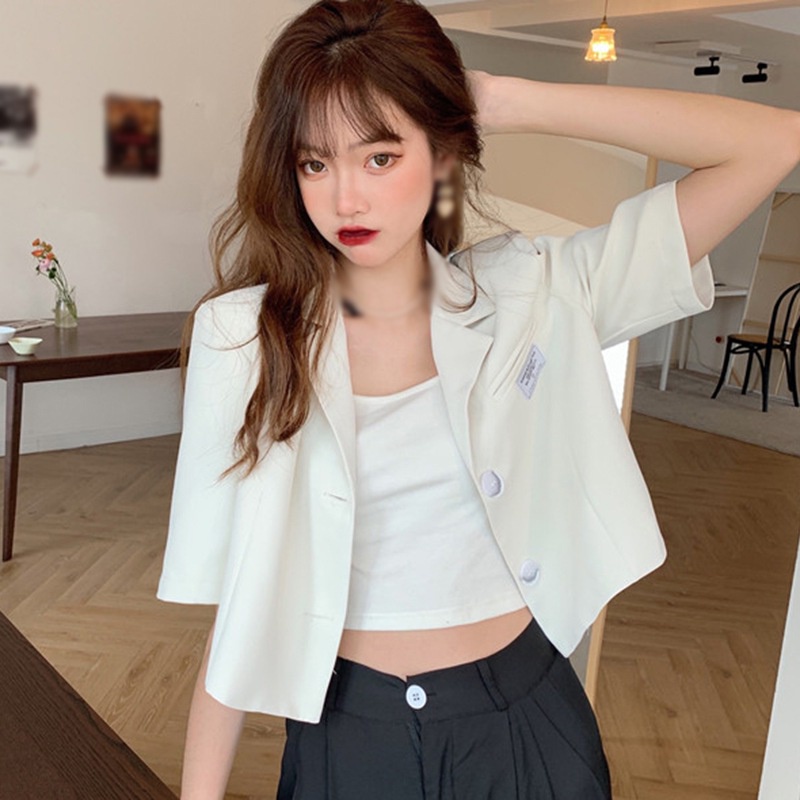 Áo Khoác Vest Tay Lửng Thời Trang Dành Cho Nữ | BigBuy360 - bigbuy360.vn