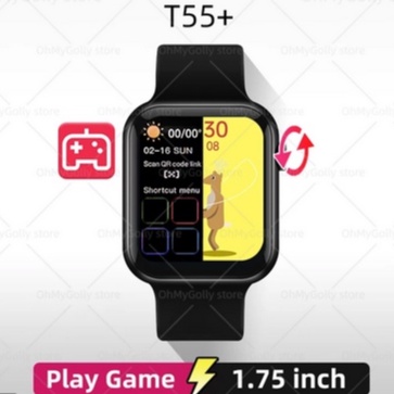 Đồng Hồ Thông Minh T55+ Pro - Smart Watch Nam Và Nữ Nghe Gọi 2 Chiều, Chơi Game, Núm Xoay