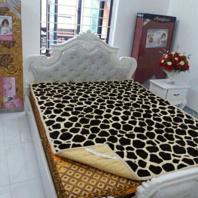 Thảm trải giường lông cừu nhung
