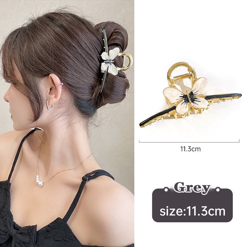 Kẹp Tóc Hình Cá Mập / Bướm Cỡ Lớn Kiểu Hàn Quốc Dễ Thương Cho Nữ