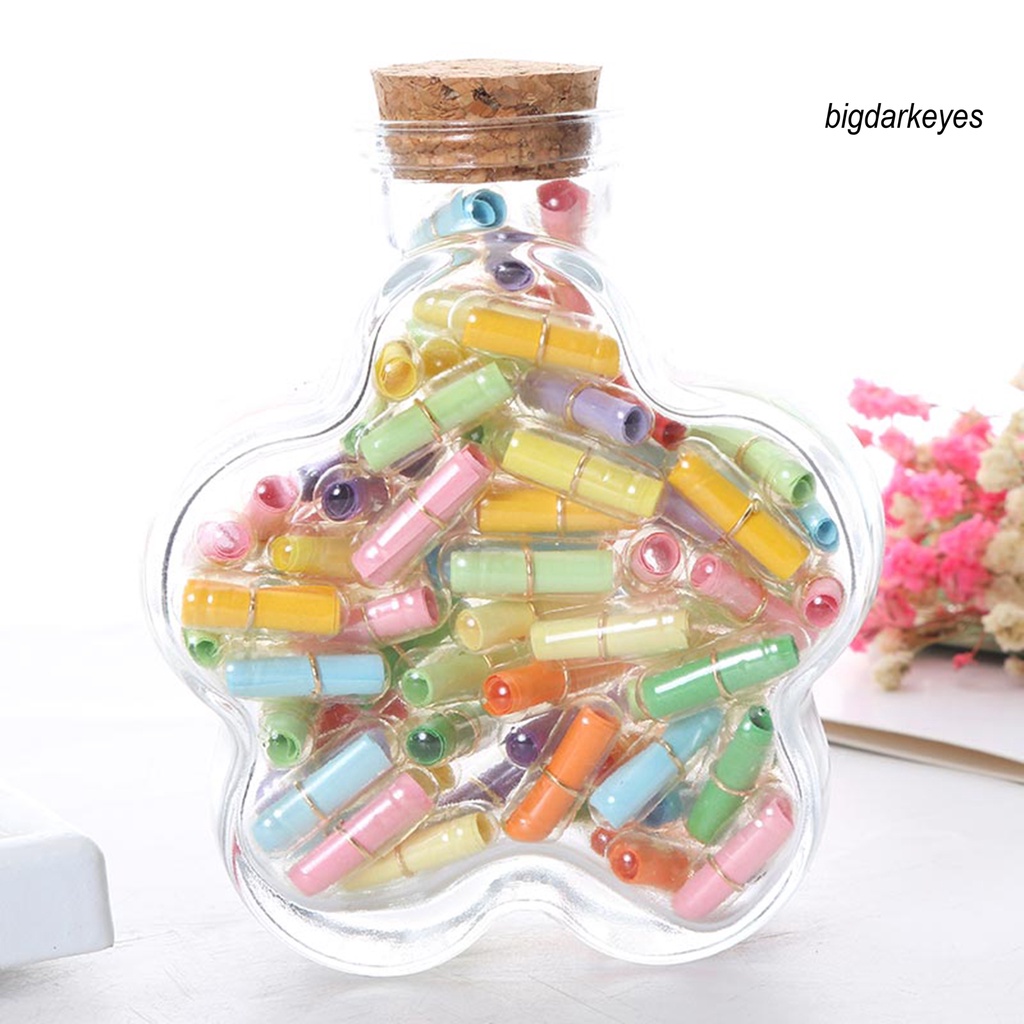 Set 50 Lọ Điều Ước Bằng Nhựa Trong Suốt Dùng Làm Quà Tặng