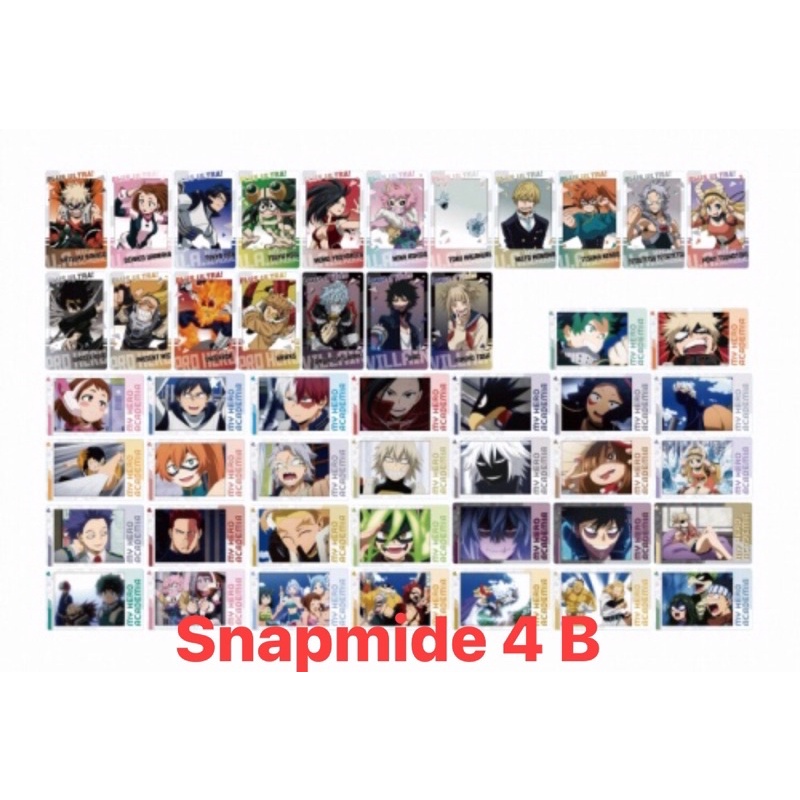 Thẻ nhân phẩm neon collection và snapmide mha my hero academia Nhật Bảno