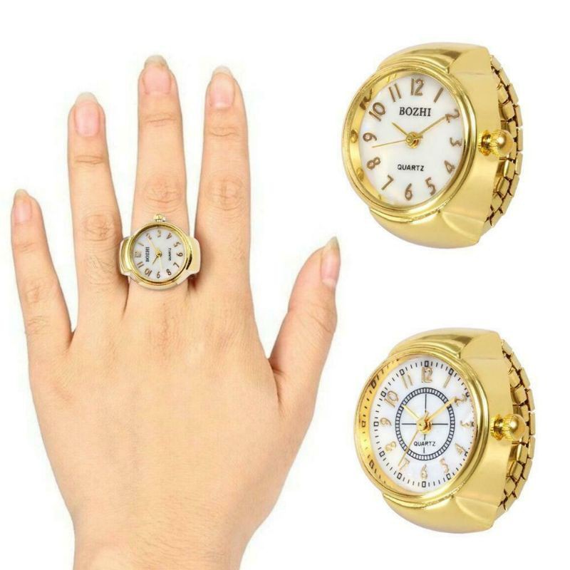NHẪN ĐEO TAY TÍCH HỢP ĐỒNG HỒ NAM NỮ THỜI TRANG THÁI LAN ĐỘC ĐÁO. ĐỒNG HỒ CHẠY PIN - HÀNG MỚI VỀ