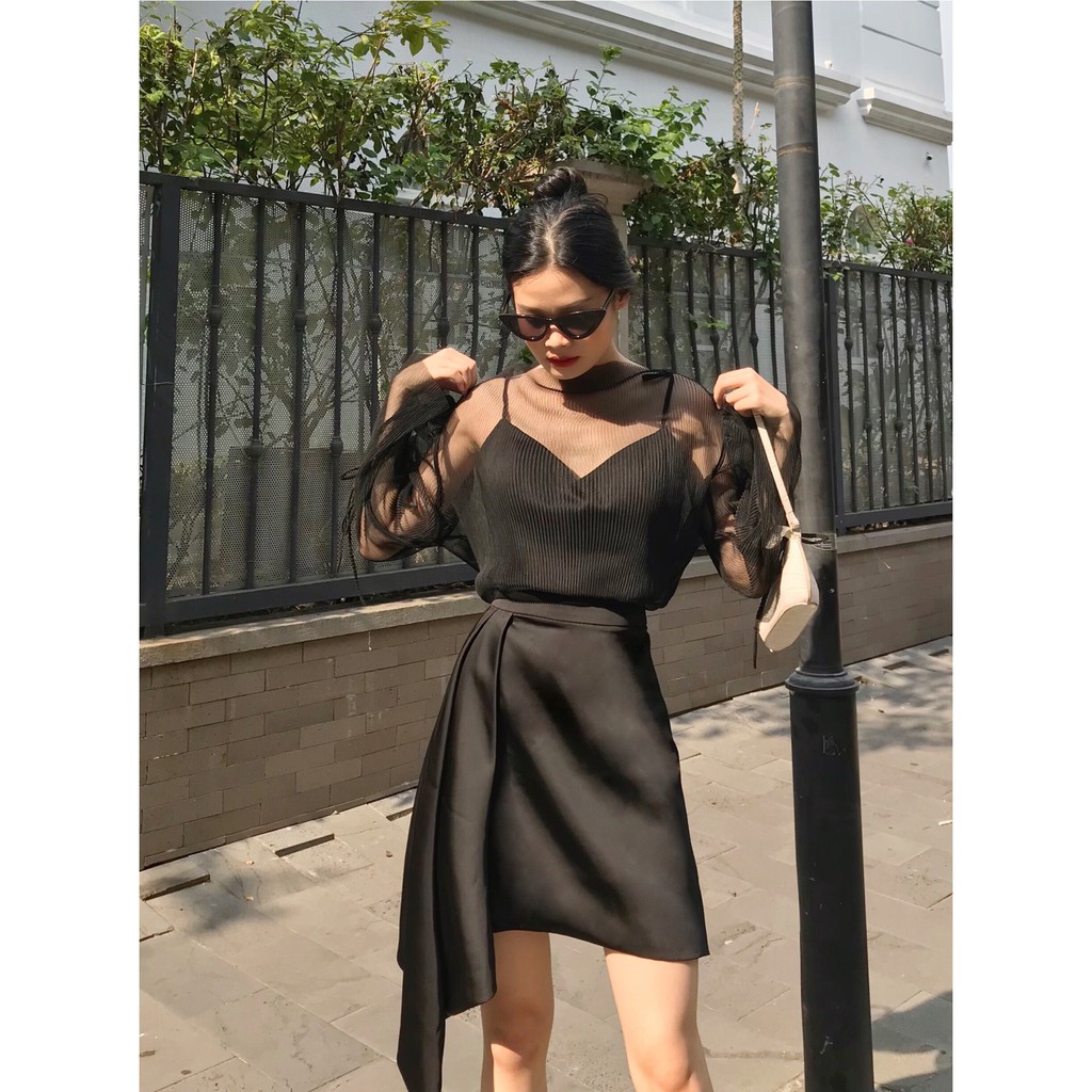 VELLE DESIGN Áo 2 dây lụa Dalia chất lụa Hàn mượt mát