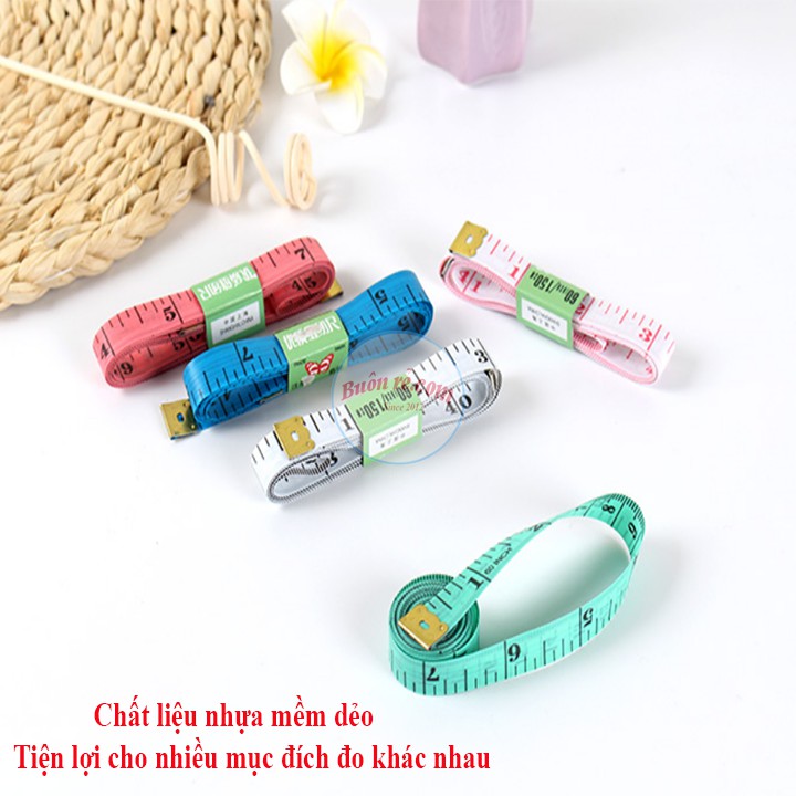 [Mã LIFE20KALL giảm 10% đơn 50K] Xả sốc 3 ngày Thước dây 1.5m bản nhỏ chuyên dụng đo lường _ 01029 _ Buonrecom