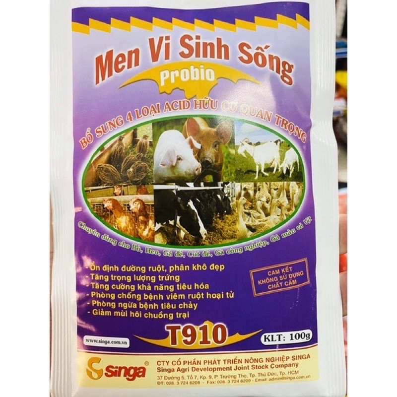 Men vi sinh sống gói 100g