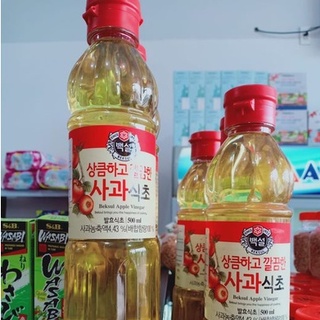 Giấm táo Hàn Quốc Chai 500ML chuẩn vị