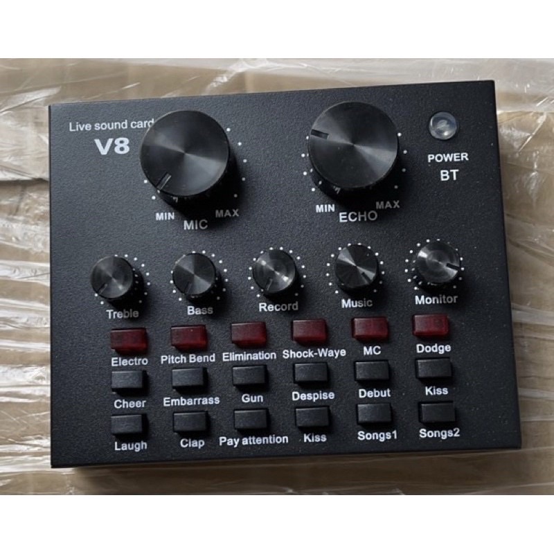Sound Card V8 Chất Lượng Cao hàng chính hãng Aqua có kết nối blutooth