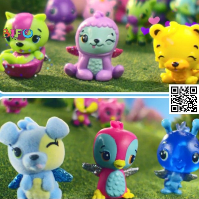 547 Mô hình mini hachimals thú cưng nhỏ nhắn xin xắn có mã ID ở mỗi Em