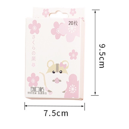 [Hộp 20 miếng dán] Hộp băng dán cá nhân ago không thấm nước hoạt hình dễ thương- trái bơ/ ngôi sao/ lợn hồng..