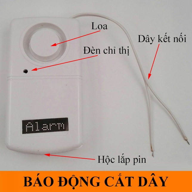 Báo động chống trộm cắt dây, đứt dây