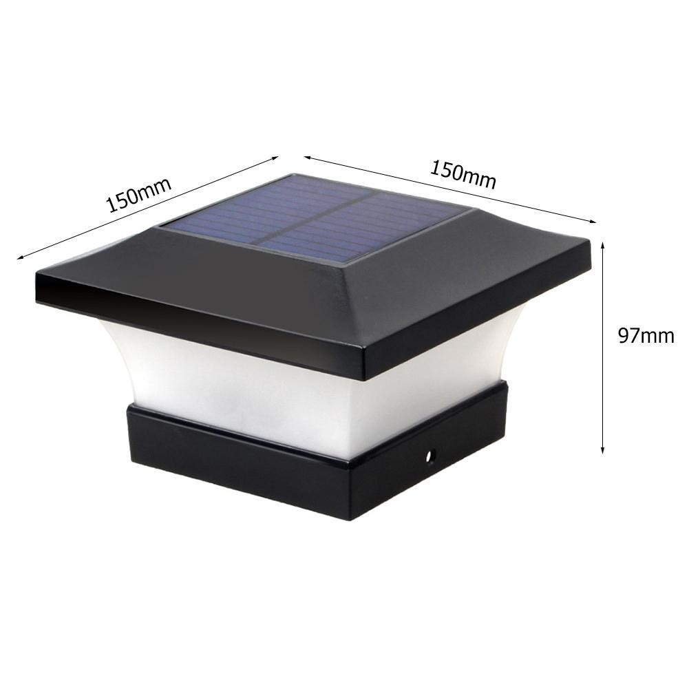 Đèn LED 6 Bóng Sử Dụng Năng Lượng Mặt Trời Chống Thấm Nước IP65 Màu Đen