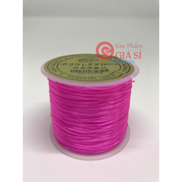 Mộc - Chỉ tơ chỉ chun chỉ xỏ hạt đá phong thủy đủ màu (co dãn- loại mịn/chắc)