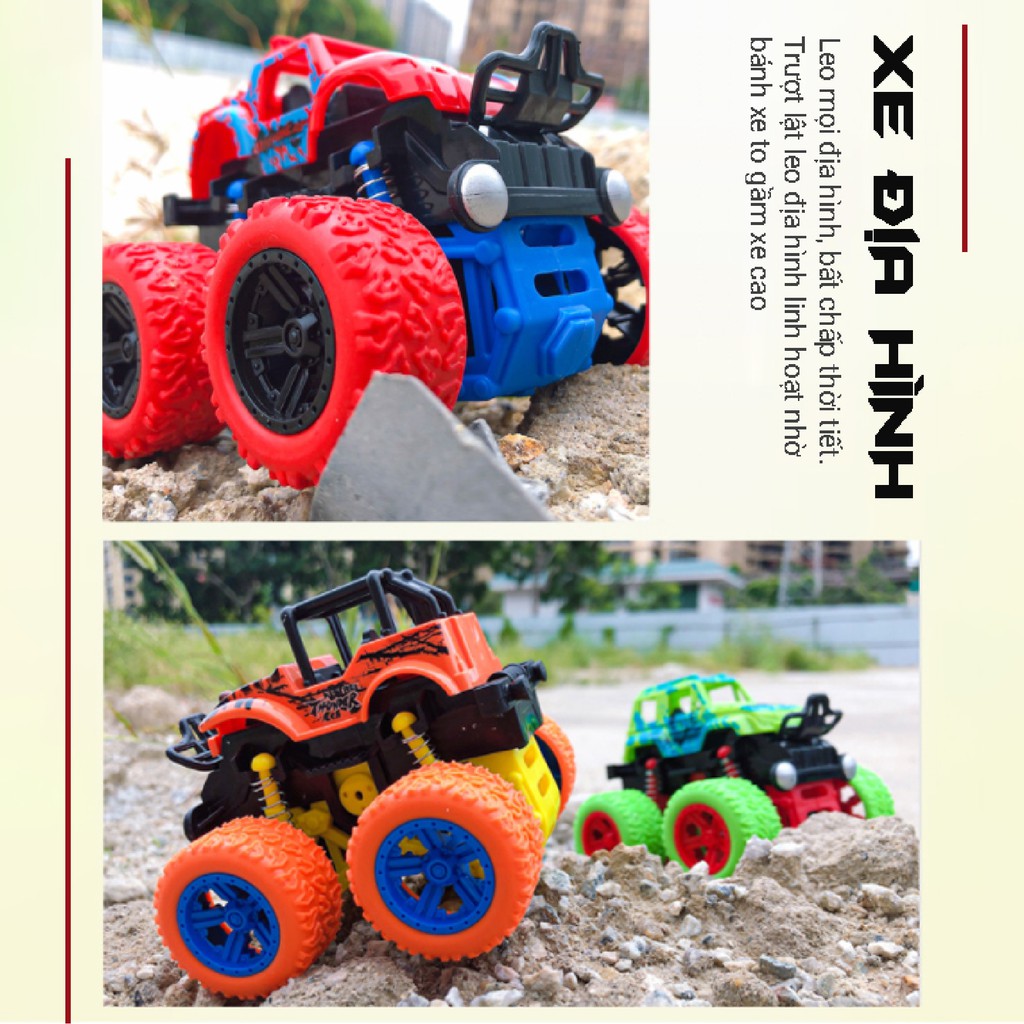 Đồ Chơi Xe Ô Tô Địa Hình Chạy Quán Tình Xoay 360 Độ Kiểu Dáng Cực Ngầu Nhựa Cao Cấp Dành Cho Bé