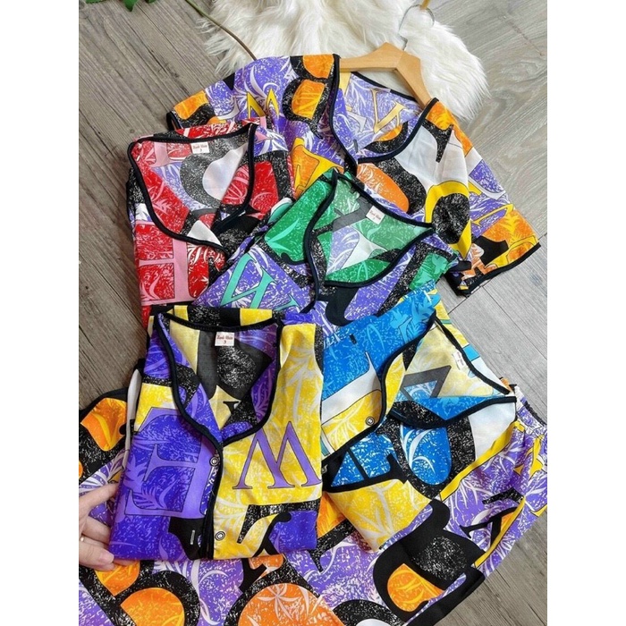 Set đồ bộ áo tay dơi quần dài lập thể WBA