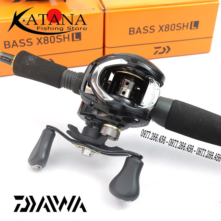 Máy câu ngang Daiwa Bass X80SHL