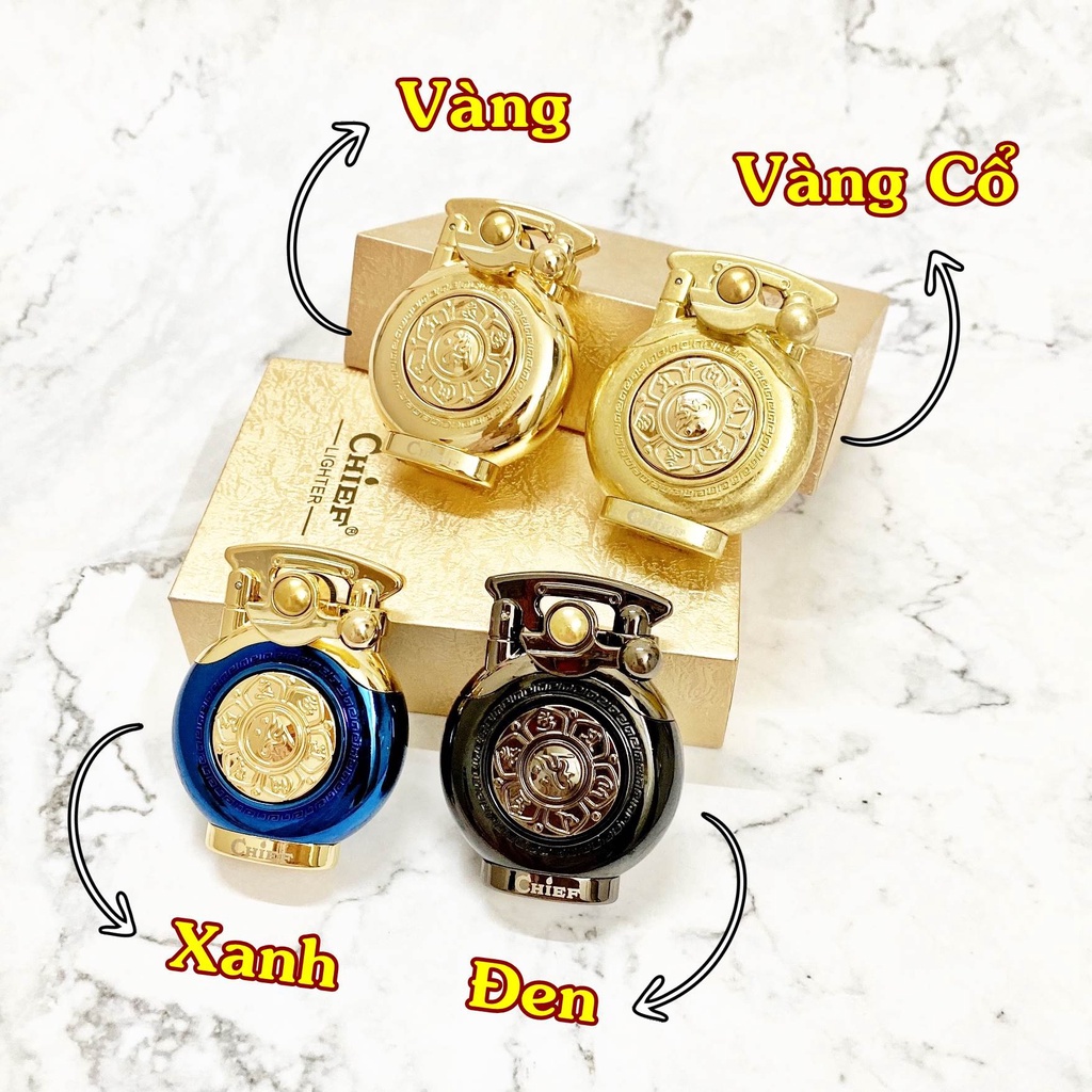 Hột-𝙌𝙪𝙚̣𝙩-𝘽𝙖̣̂𝙩-𝙇𝙪̛̉𝙖 Chief CF208 Nút Xoay 12 Con Giáp