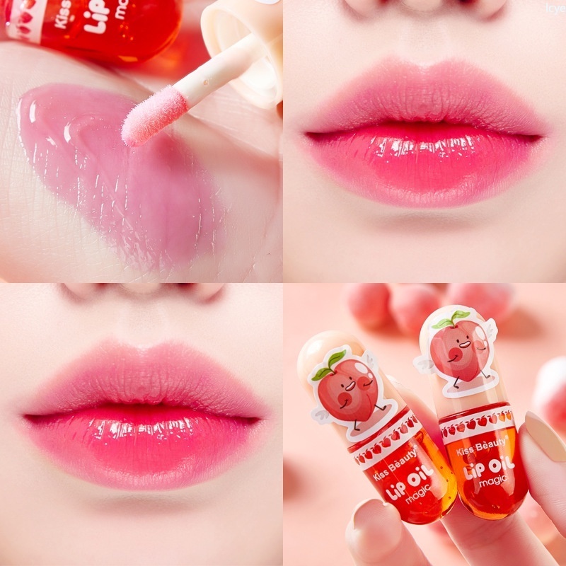 Son Môi Kiss Beauty Dưỡng Ẩm Không Dễ Phai Màu Thay Đổi Màu Sắc Theo Nhiệt Độ