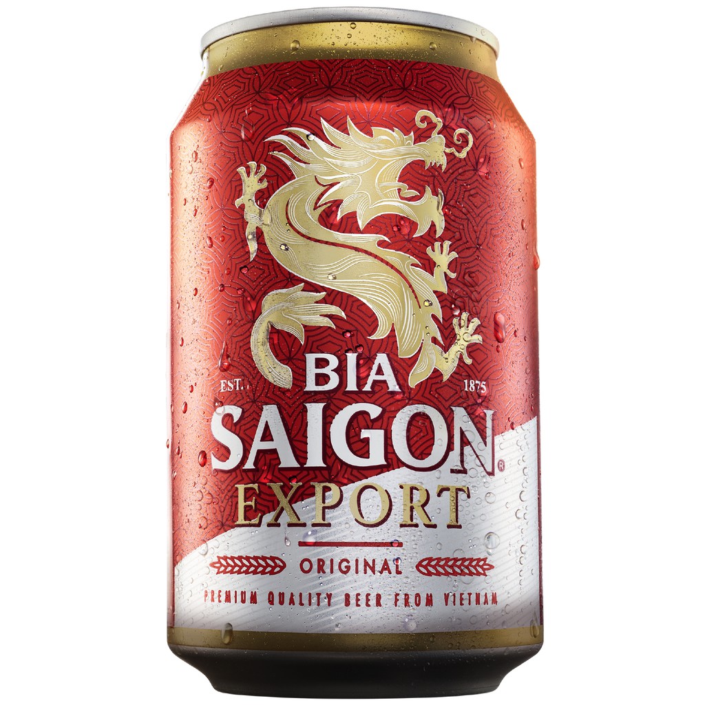 Thùng 24 lon bia SÀI GÒN EXPORT - SABECO - 330ml/lon