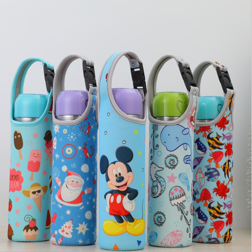 Túi đựng bình giữ nhiệt 400ml đến 550ml giá rẻ, chất liệu vải xốp cao cấp bền bỉ tiện lợi