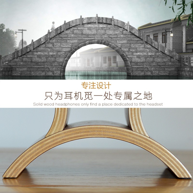 Giá Đỡ Tai Nghe Bằng Gỗ Óc Chó Tiện Dụng | BigBuy360 - bigbuy360.vn