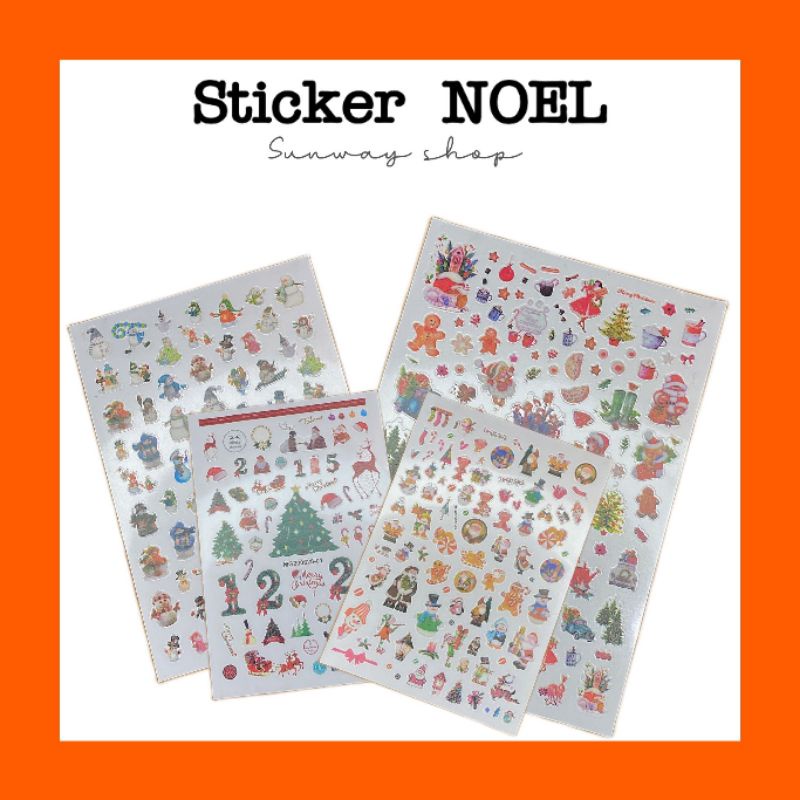 Nail sticker chủ đề Noel