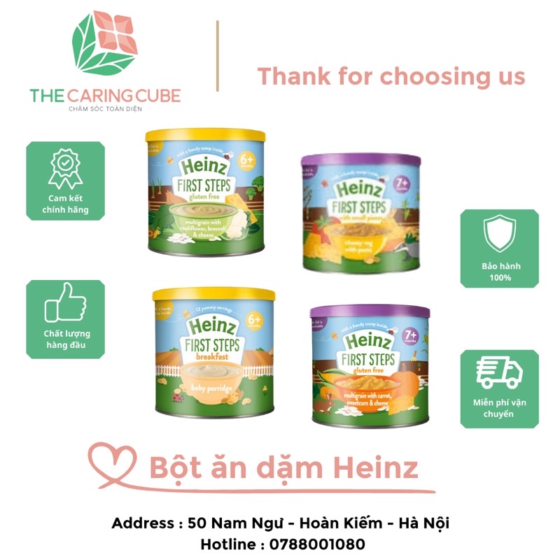 Bột ăn dặm Heinz Anh cho bé 6m+