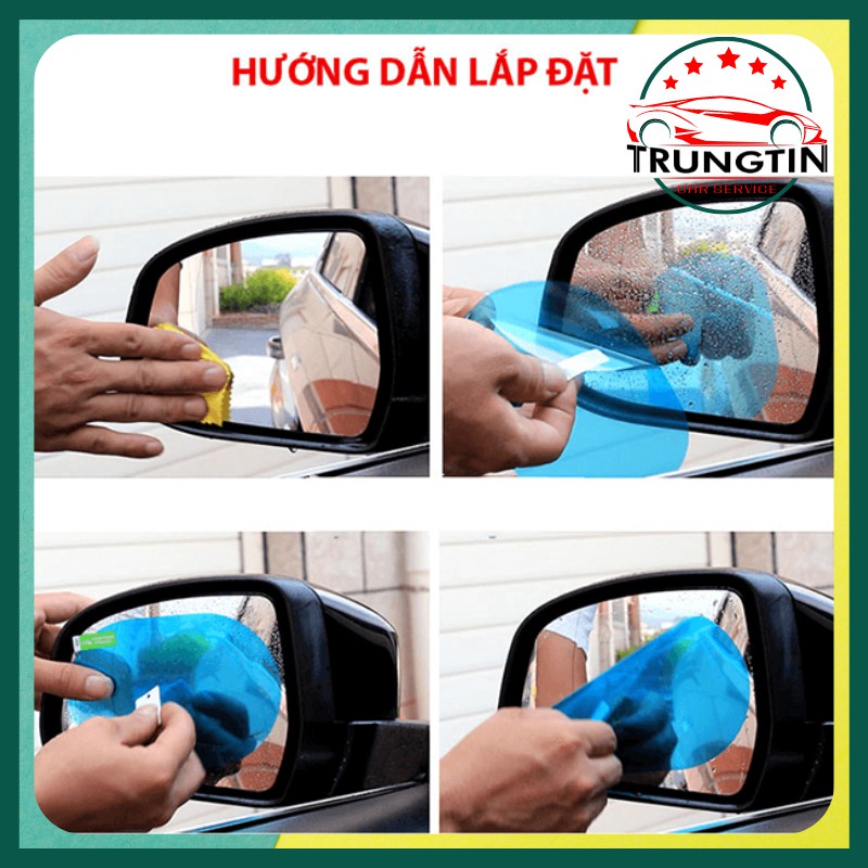 Miếng Dán Chống Bám Nước Gương Chiếu Hậu Xe Hơi xe Ô Tô.